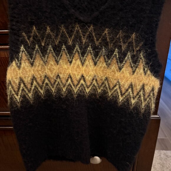 All Saints Clyde Fair Isle Sweater Vest - Picture 4 of 5